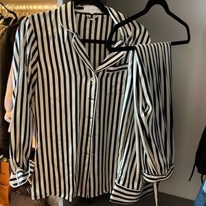 OLIVIA VON HALLE silk pajamas. Size 2